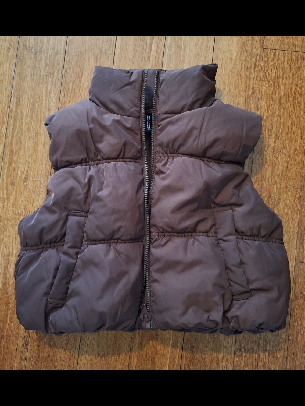 H&M Brown Quilted  Puffer Vest
